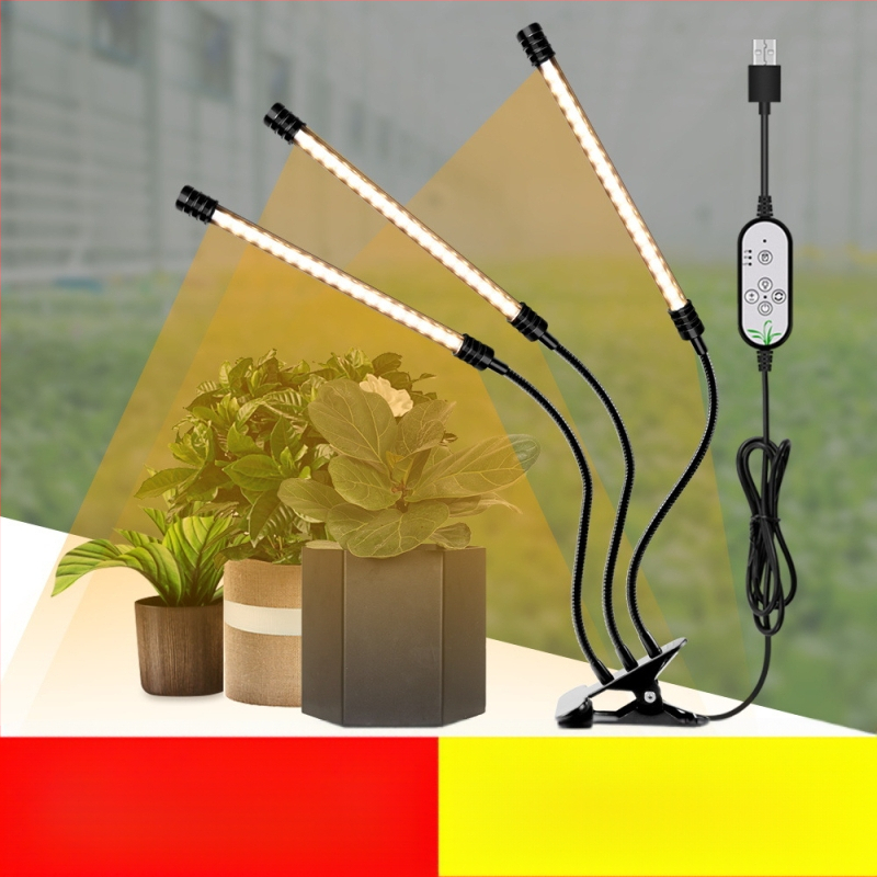 LED Λάμπα Ανάπτυξης Φυτών - Πλήρες Φάσμα, 5730 LED, 18 LED, USB 5V Τροφοδοσία, Προστασία IP66