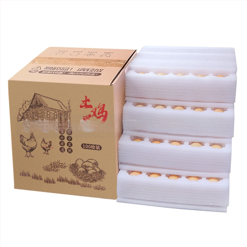 Кутия за яйца с вътрешна тава от EPE пяна, удароустойчива опаковка за яйца