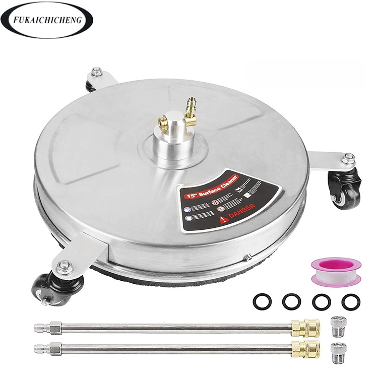 Πλυστικό υψηλής πίεσης για τον καθαρισμό δαπέδων, κεφαλή ψεκασμού από χαλκό, λαβή από ανοξείδωτο ατσάλι, 4000 psi, προέκταση ράβδου, τρία ή τέσσερα ροδάκια