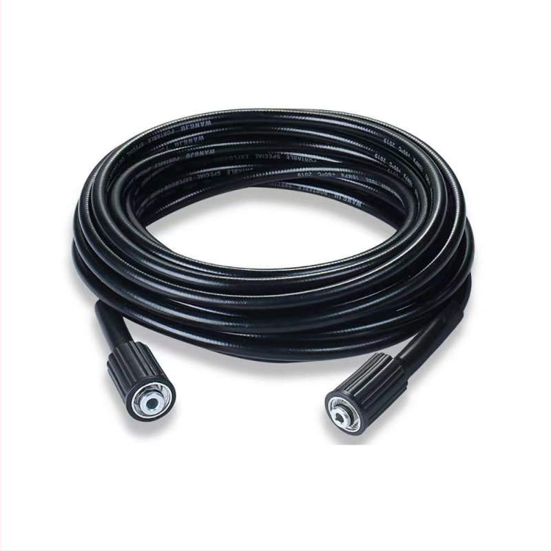 Augsta spiediena auto mazgāšanas pistole ar pagarinātu nerūsējoša tērauda galvu, inženierplastmasas rokturis, izsmidzināšanas attālums 8–10 m, spiediens 4000 psi