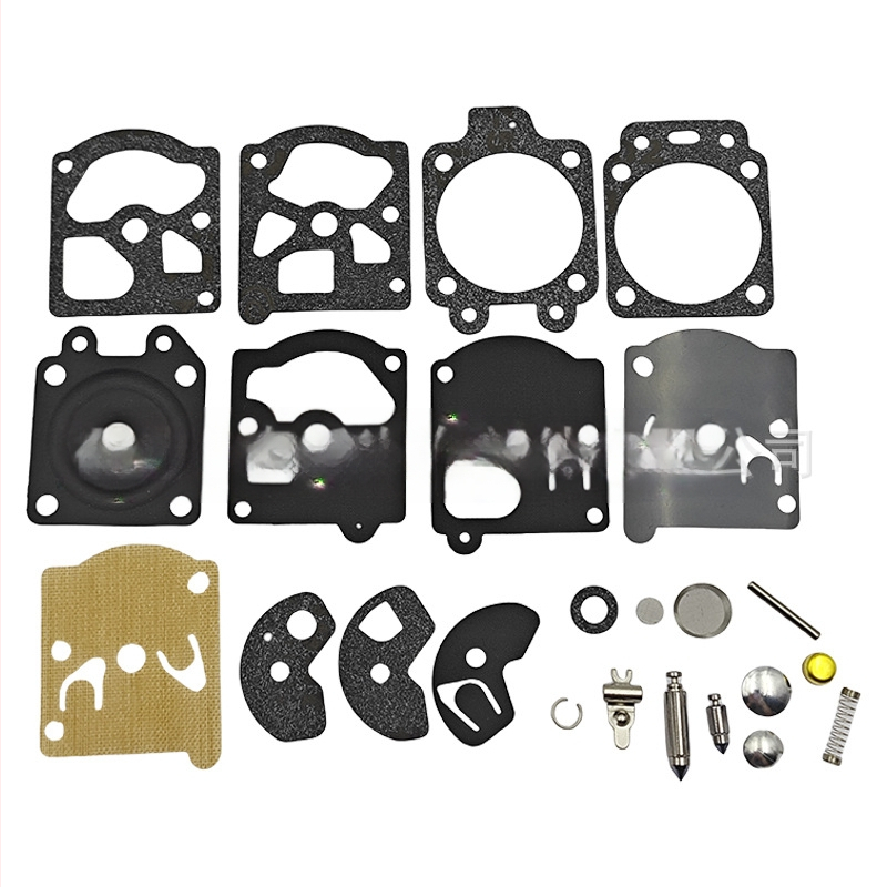 Aohe Walbro-suderinamas K10-WAT mechaninis karburatoriaus remonto rinkinys, diafragmų ir tarpiklių rinkinys, 24 vnt