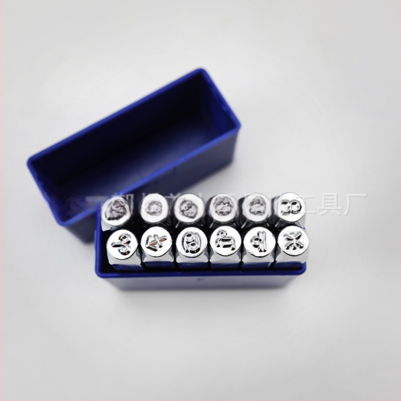 JYD 40Cr електропокрита стоманена печатна матрица за рисунка, стил Констелация, 6 мм, комплект 12 бр.