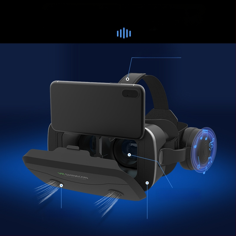 VR akiniai G15E Magic Mirror — 3D, HD akių apsauga, suderinamas su telefonu, suderinamas su ausinėmis