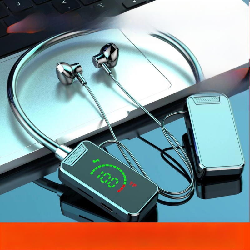 Bluetooth slušalice oko vrata, IPX7 vodootporne, Bluetooth 5.4, domet 10 m, 4–8 sati baterije, stereo za pozive i glazbu