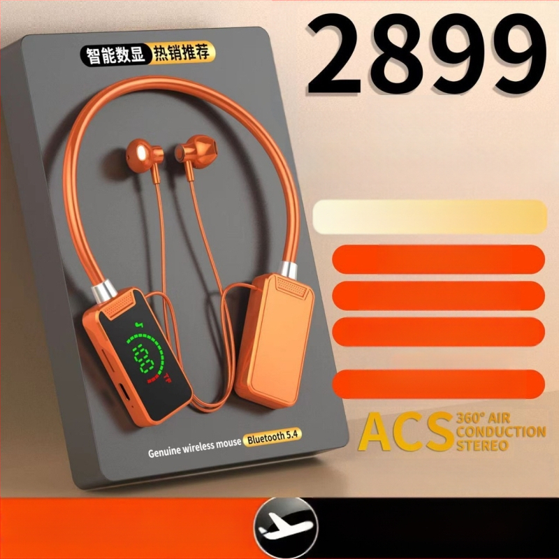 Bluetooth slušalice oko vrata, IPX7 vodootporne, Bluetooth 5.4, domet 10 m, 4–8 sati baterije, stereo za pozive i glazbu