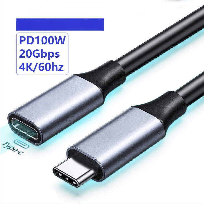 Καλώδιο επέκτασης USB-C (αρσενικό προς θηλυκό), USB 3.2 Gen3, 10 Gbps, μήκος 0.3/0.5/1 m, αγωγός από χαλκό