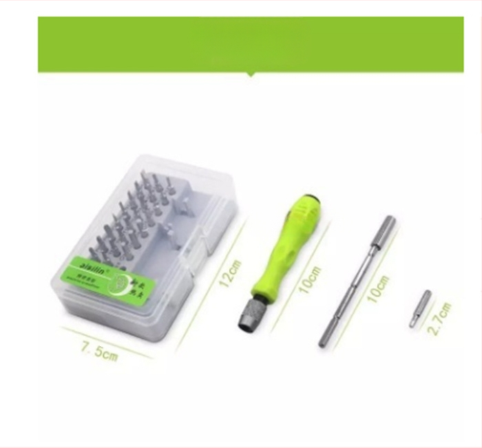 32-в-1 мултифункционален комплект отвертки за ремонт на мобилни телефони и електроника • CRV материал • Модел 7389