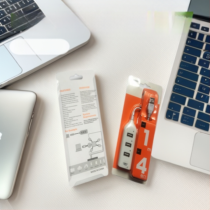 WS USB 2.0 HUB με 4 θύρες και εξωτερική τροφοδοσία