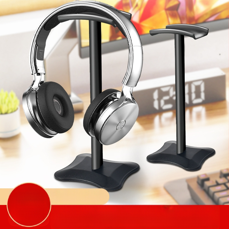 Десктоп стойка за слушалки, алуминиева сплав + силикон, разглобяема, модел T-1210, за слушалки