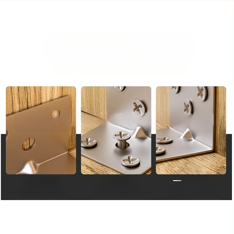 Неръждаема стомана 90° L-образна скоба за мебели | правоъгълно закрепване | широка приложимост | марка ZHCY