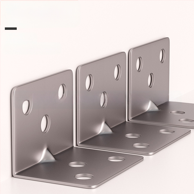 Неръждаема стомана 90° L-образна скоба за мебели | правоъгълно закрепване | широка приложимост | марка ZHCY