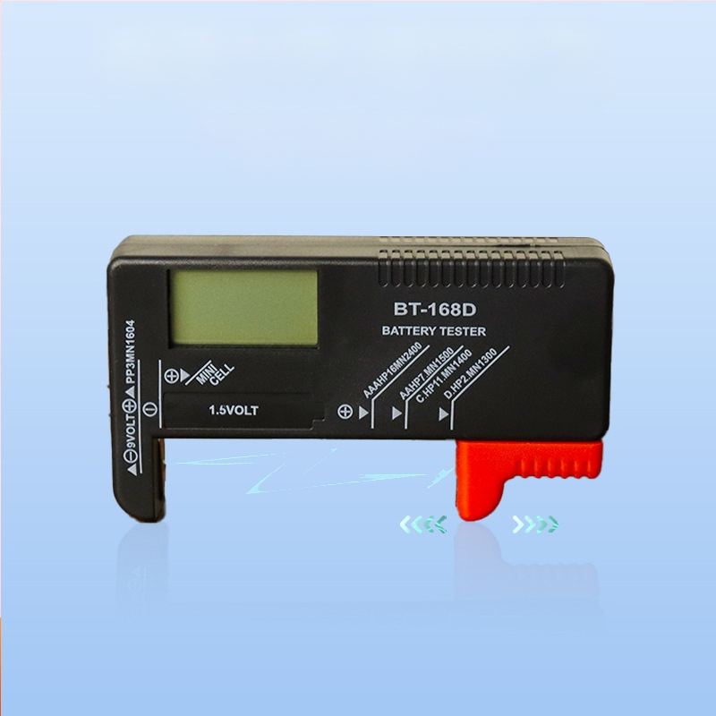 Powerlion nešiojamas LCD ekrano testeris su skaitmeniniu rodmeniu, suderinamas No.5/No.7 mygtukų baterijos, 9V baterijų testeris, daugiafunkcinis matavimo prietaisas