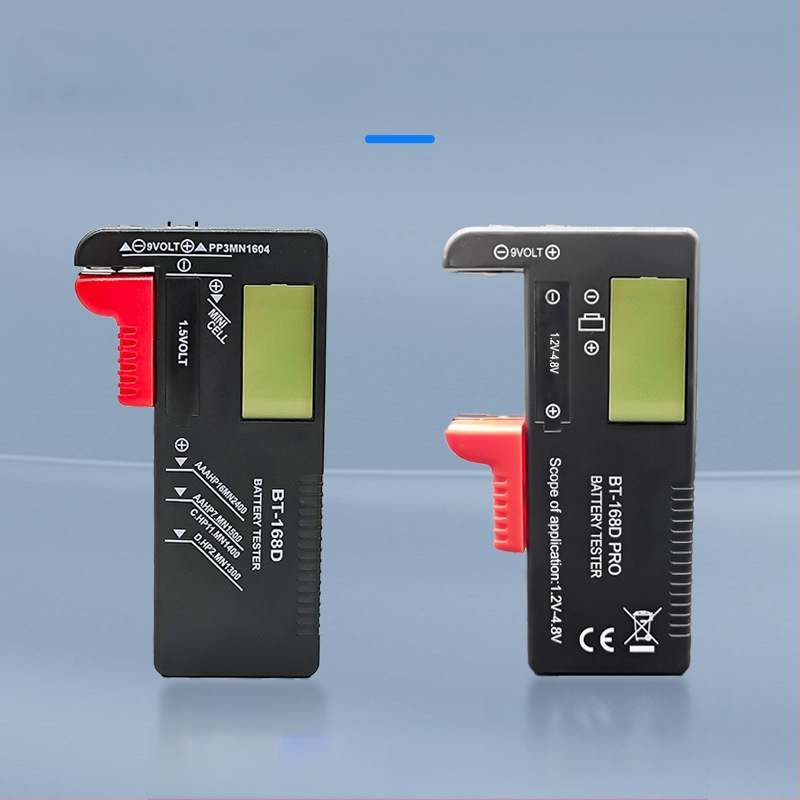 Powerlion nešiojamas LCD ekrano testeris su skaitmeniniu rodmeniu, suderinamas No.5/No.7 mygtukų baterijos, 9V baterijų testeris, daugiafunkcinis matavimo prietaisas