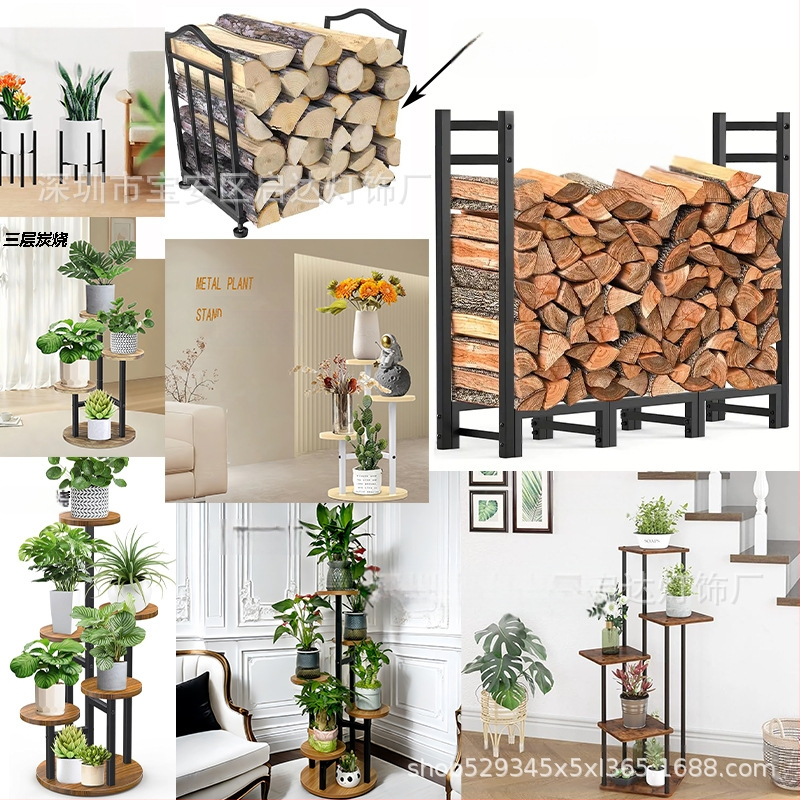 Tryjų aukštų medinis augalų stovas (Medžiaga: Mediena; Importuotas: Ne; Prekės ženklas: Kitas; Dovana: Ne)