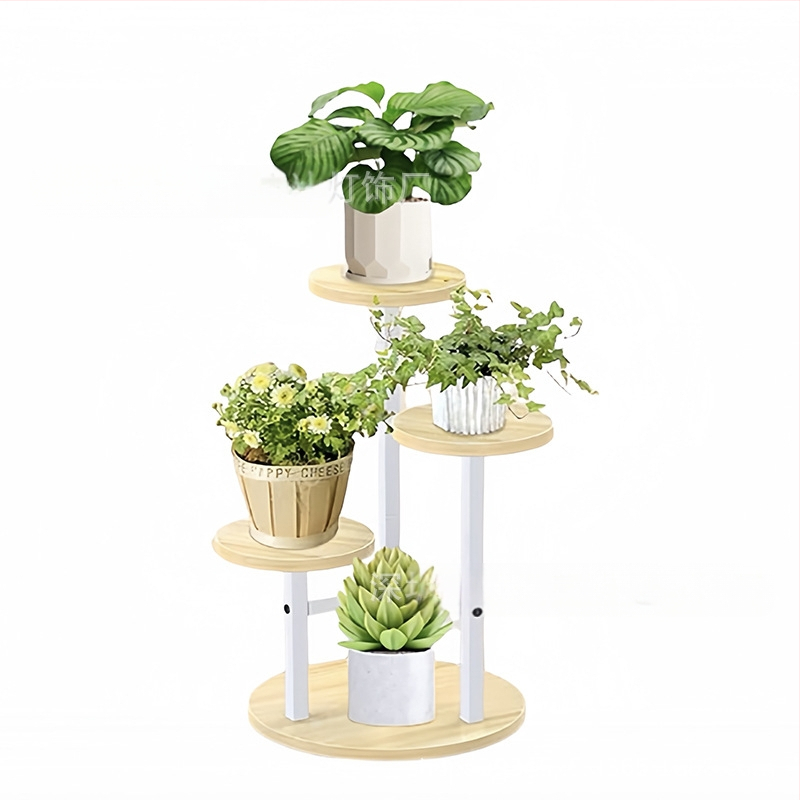 Tryjų aukštų medinis augalų stovas (Medžiaga: Mediena; Importuotas: Ne; Prekės ženklas: Kitas; Dovana: Ne)