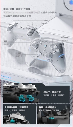 Ασύρματο Bluetooth USB χειριστήριο παιχνιδιών – συμβατό με PC, τηλεόραση και Nintendo Switch