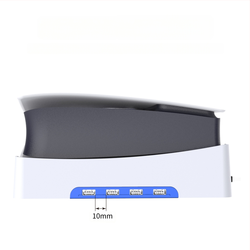 PGTECH PS5 Slim horizontālais statīvs ar 4 USB 2.0 portiem