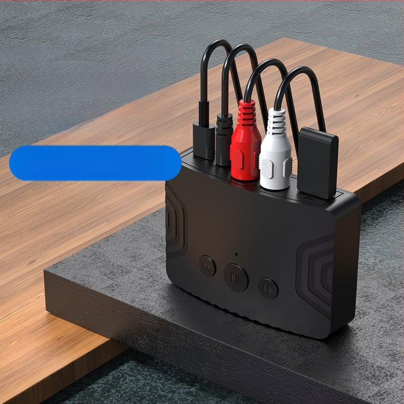 Bluetooth mūzikas uztvērējs R20 ar Type-C barošanu, AUX/RCA izvade, Plug-and-Play, Bluetooth 5.3, darbības diapazons 10 m