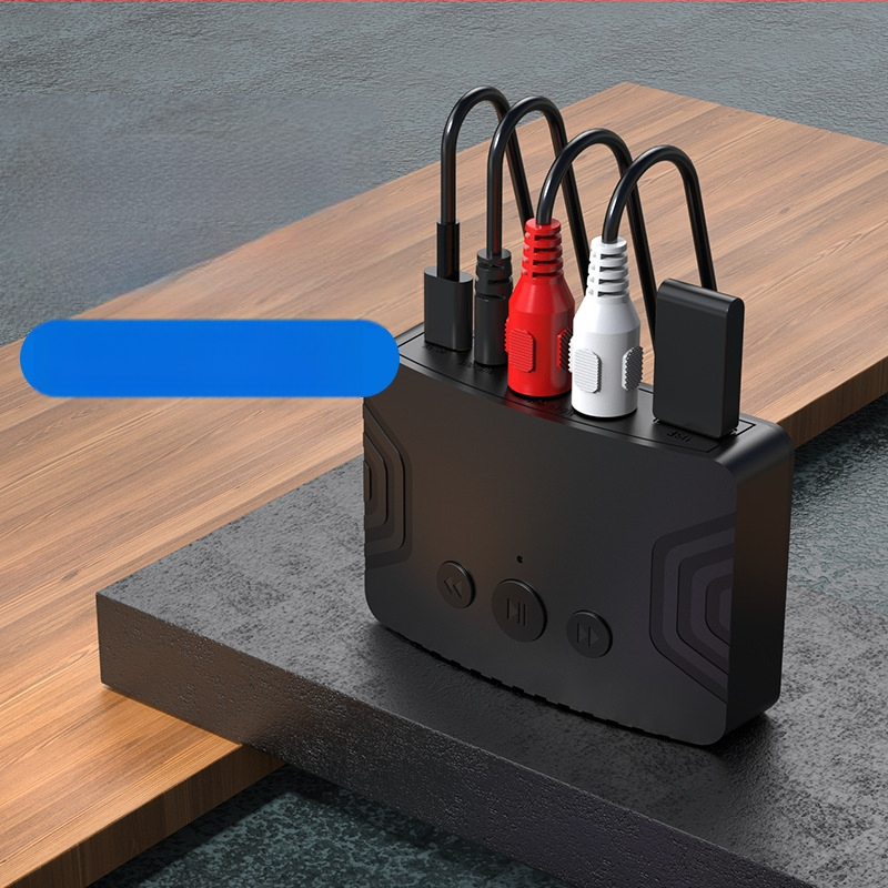 Bluetooth mūzikas uztvērējs R20 ar Type-C barošanu, AUX/RCA izvade, Plug-and-Play, Bluetooth 5.3, darbības diapazons 10 m