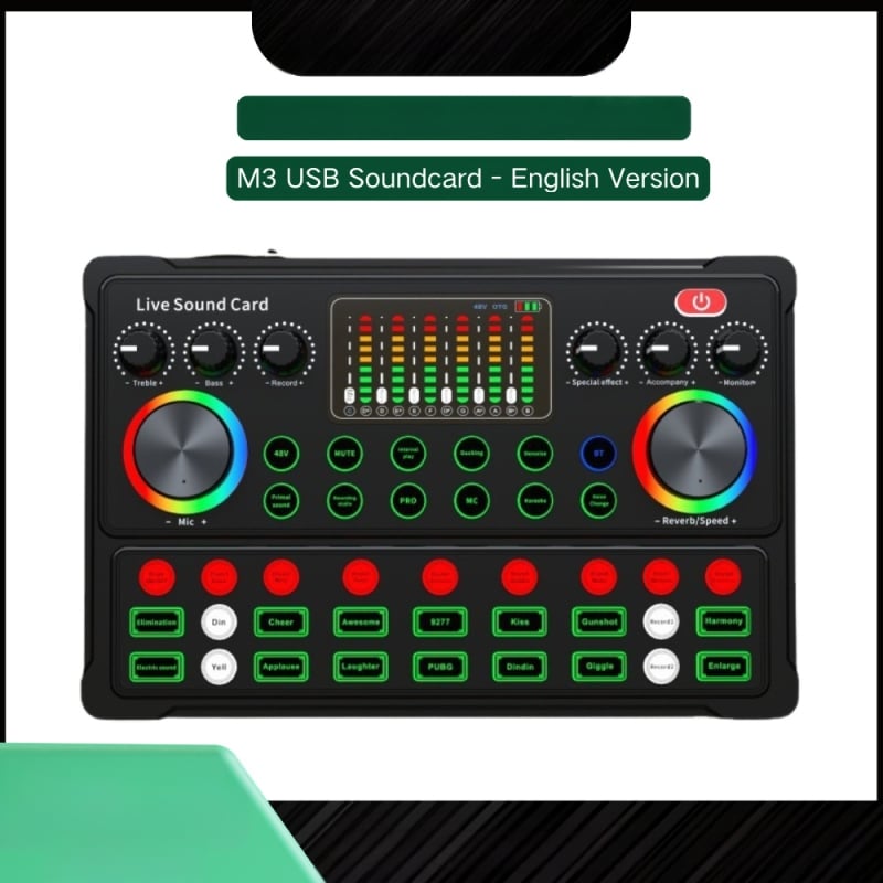 Phonics M3 USB Κάρτα ήχου - εύρος απόκρισης 100 Hz–20 kHz, SNR ≥60 dB, ισχύς 5W, μοντέλο M3 (2022)