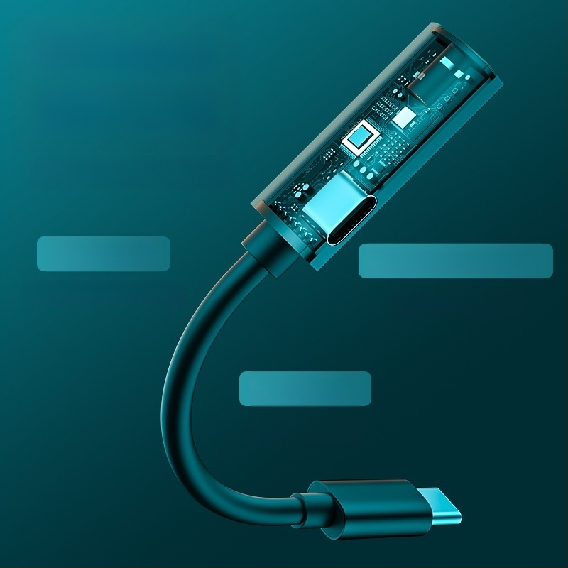 Ausinių adapteris Samsung S22 Ultra - SALAMOER YX-61, Type-C suderinamas, licencijuota privati etiketė