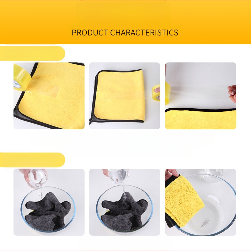 Elegant mikrofiiber auto pesemiska rätik korallflisiaga, paksendatud ja väga imav; puuvillasegu sisaldus 60%.