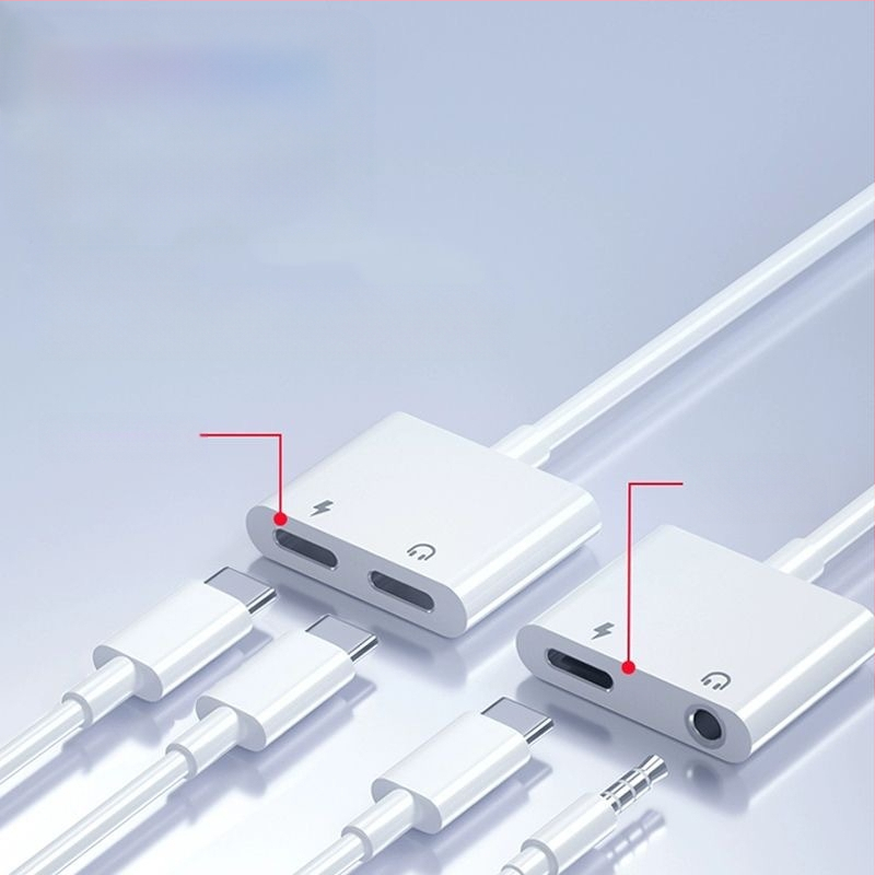 SALAMOER 415 Αντάπτορας USB-C σε 3.5 mm ήχου και φόρτισης για κινητά USB-C