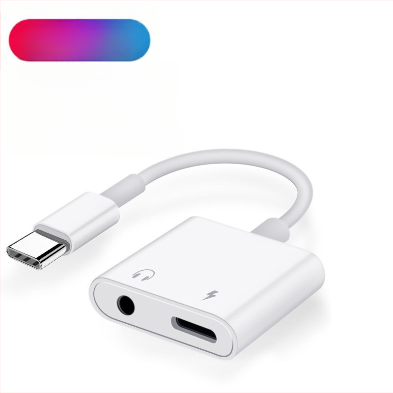 SALAMOER 415 Αντάπτορας USB-C σε 3.5 mm ήχου και φόρτισης για κινητά USB-C