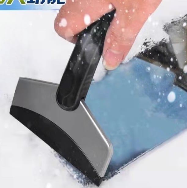 Φτυάρι χιονιού και αποψύκτης αυτοκινήτου από ανοξείδωτο ατσάλι, αποξεστήρας παρμπρίζ για τον χειμώνα