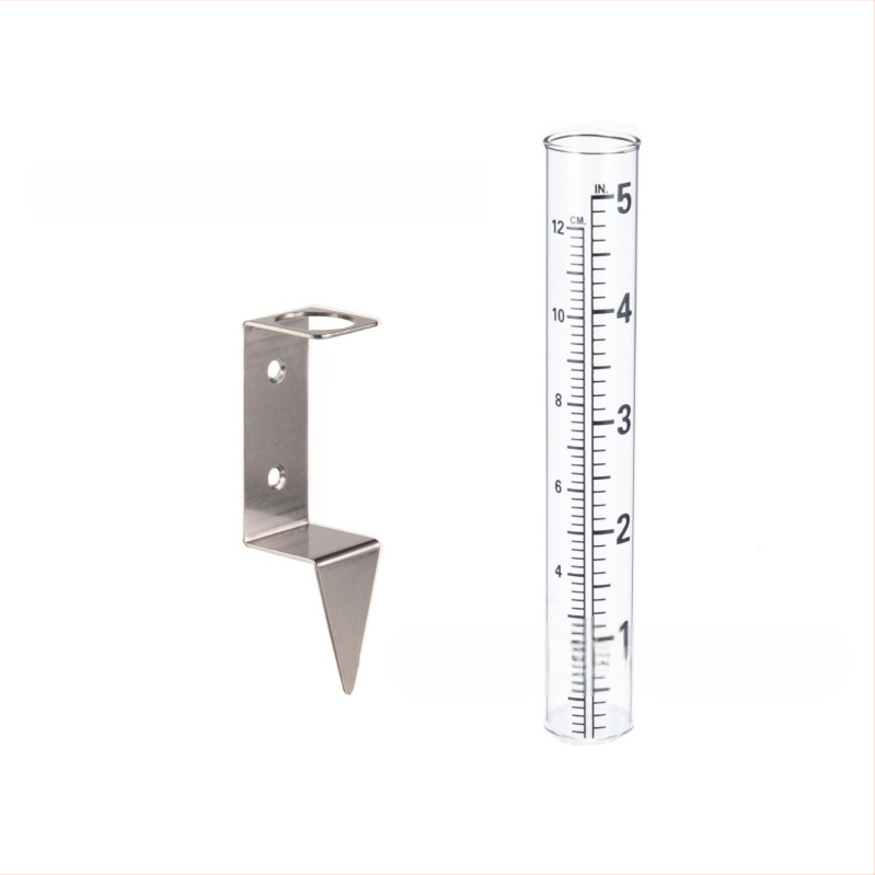 Nerūdijančio plieno lietaus matuoklio tvirtinimo rėmas su stulpiniu montavimu lauke sode, modelis XY-126