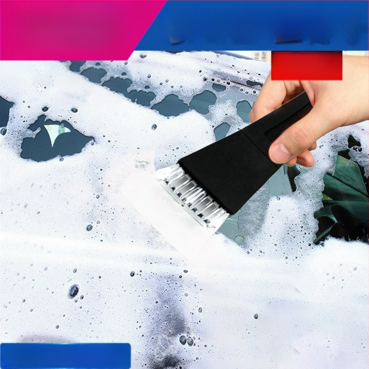 Πλαστικό φτυάρι χιονιού αυτοκινήτου με απομάκρυνση πάγου, τηλεσκοπικό και παχύτερο, οκτώ δόντια για πάγο, JYNB