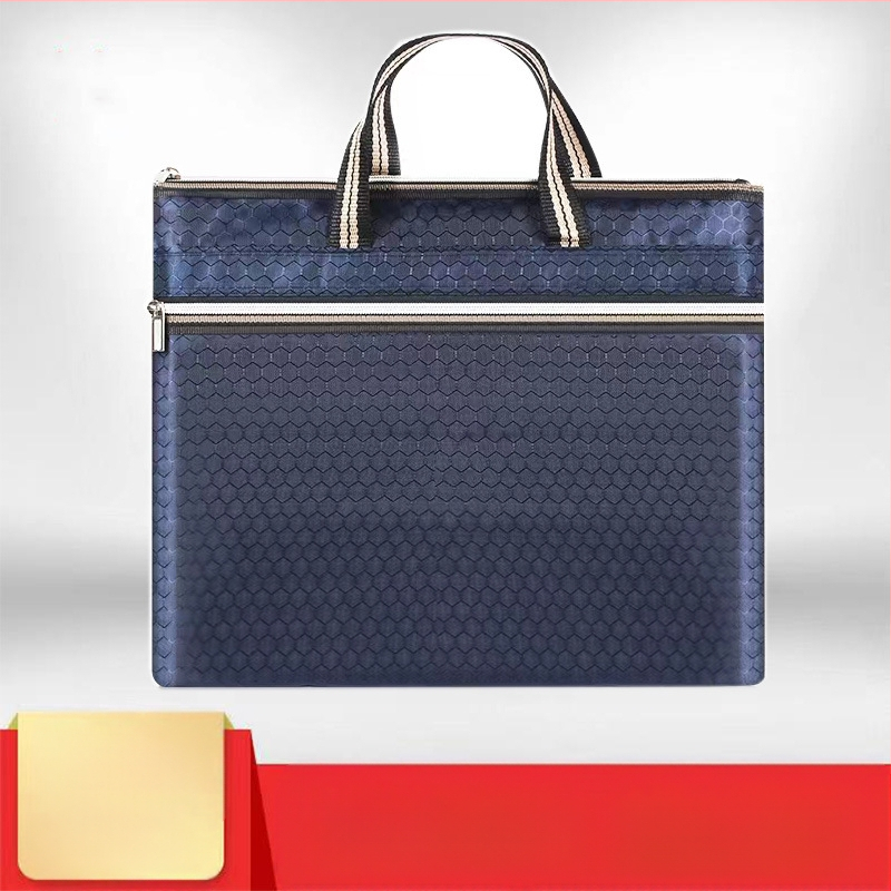 Чанта за документи от оксфордска тъкан със цип, персонализиране по заявка, печатен логотип, дебелина на материала 30, тегло 0.1