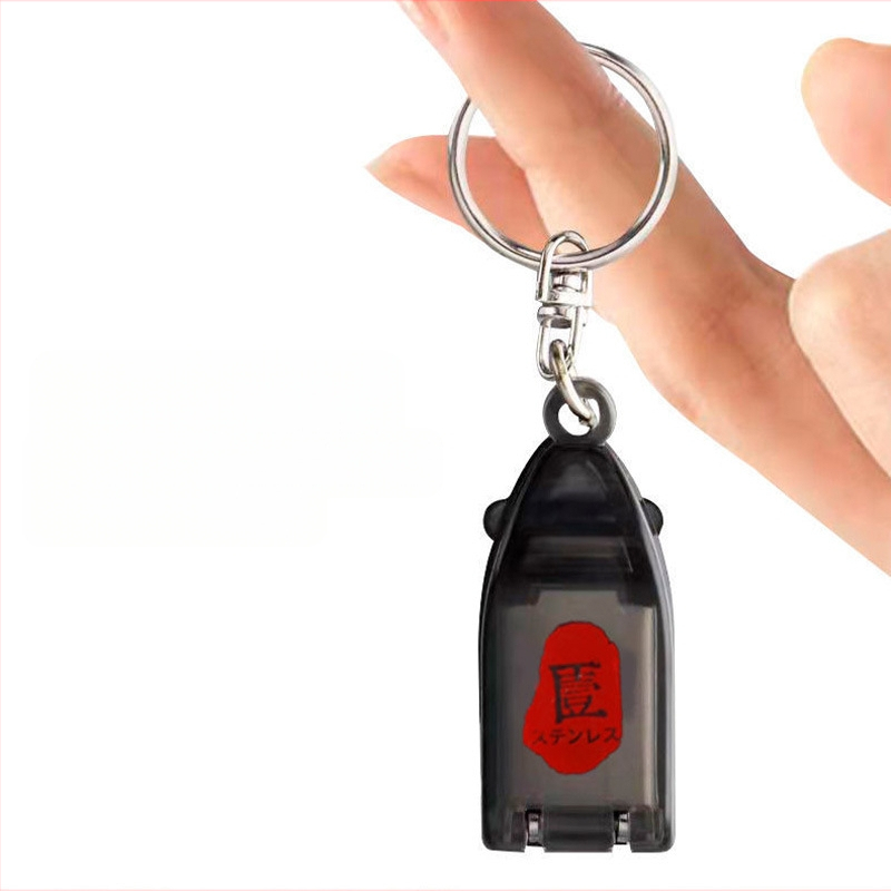 Huarui nagų žirklės, nešiojamos, plokščiu burnos dizainu, medžiaga: plastikas + nerūdijantis plienas, visuotinė naudojimas