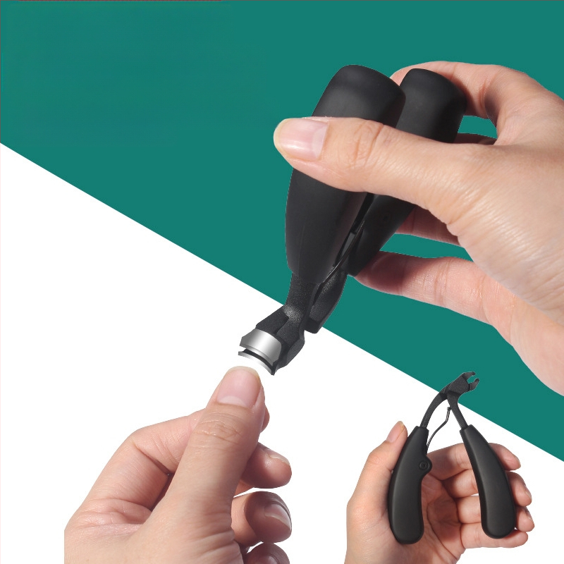 Nago žnyplės su išlenkta žnyple, didelis atidarymas, apsauga nuo lašėjimo, plastikas + nerūdijantis plienas