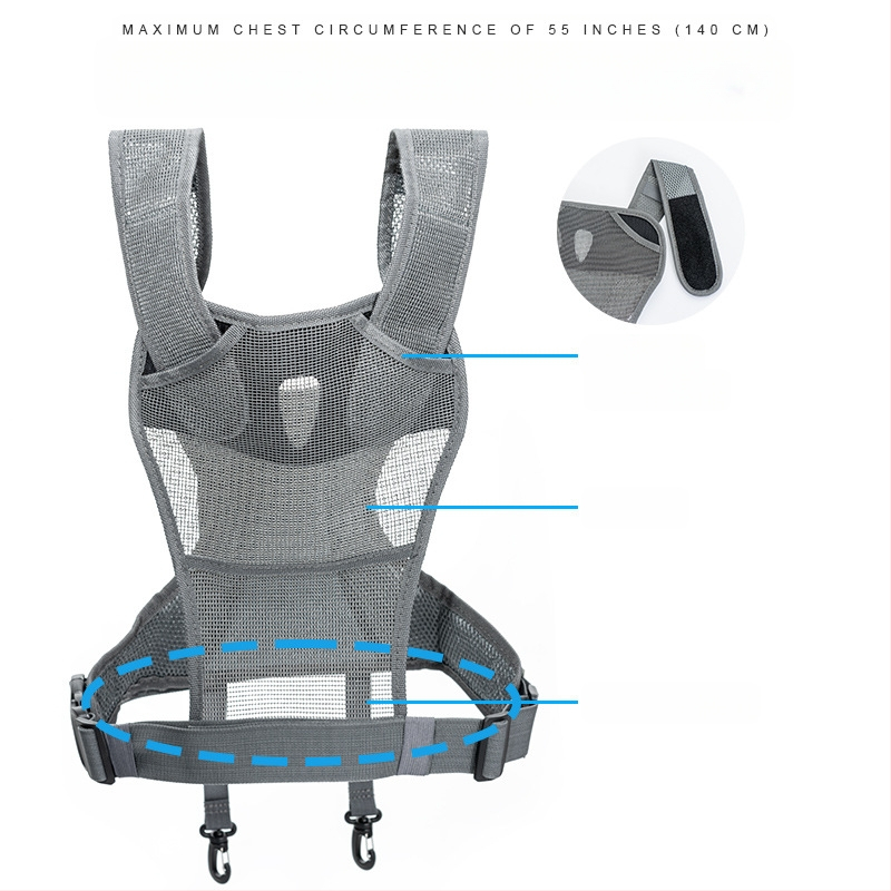 FOMITO MQ-MSP01 Dviejų kamerų DSLR dirželis – Nailonas/Medvilnė, maksimali apkrova 4 kg, suderinamas su visomis SLR kameromis