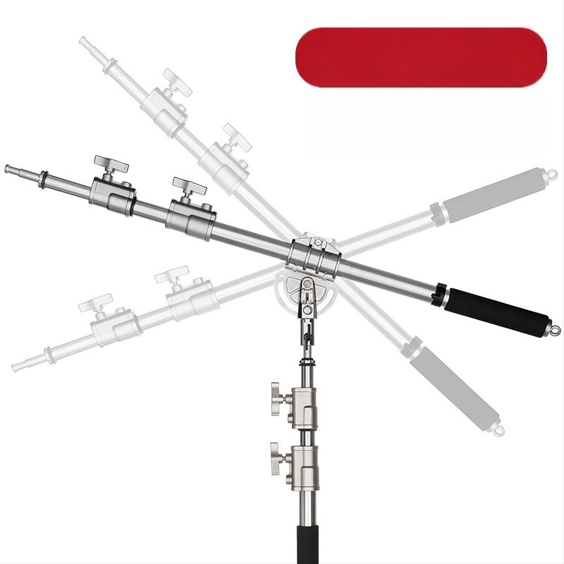 Zhijie κορυφαίο πλαίσιο φωτιστικού στούντιο, κράμα μαγνησίου, 35 mm οριζόντια ράβδος, γωνιακός βραχίονας στήριξης, βάρος 4.24