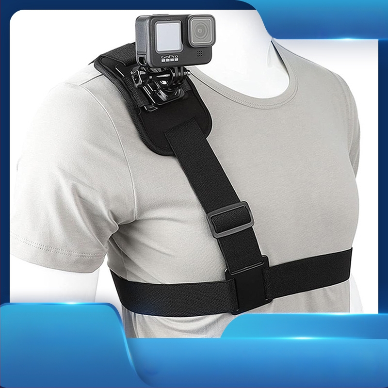 Haosen GoPro universalus pečių diržas veiksmo kameroms su pasukamu fiksuojamu laikikliu