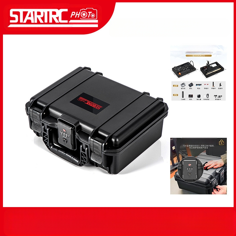 Κουτί αποθήκευσης κάμερας από PP με κλείδωμα κωδικού, 10 L, IP67 αδιάβροχο, συμβατό με GoPro HERO, DJI Action Pocket, Shadow Stone Ace Pro