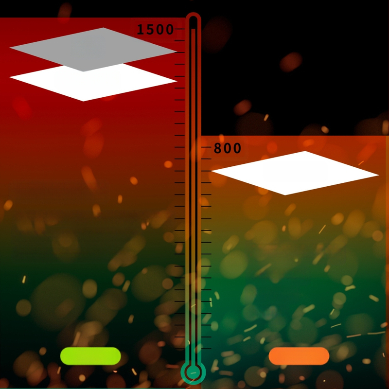 LB Ugniasaugos antklodė namams ir lauko kepsninėms, stiklo pluošto audinys su aliuminio folijos danga, modelis LBFHT, gaisro prevencija