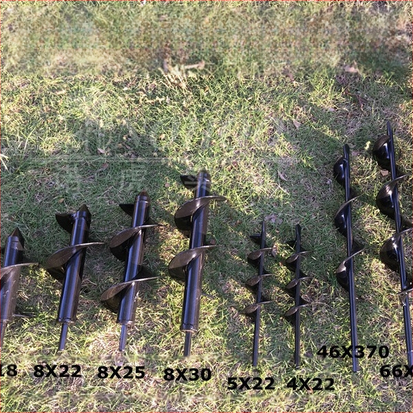 Nuohu бур за почва с винтов прът – манганова стомана, стоманен шнек, 0.5 кг, персонализирана обработка