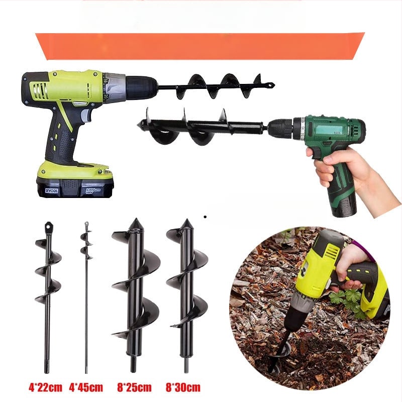 Nuohu бур за почва с винтов прът – манганова стомана, стоманен шнек, 0.5 кг, персонализирана обработка