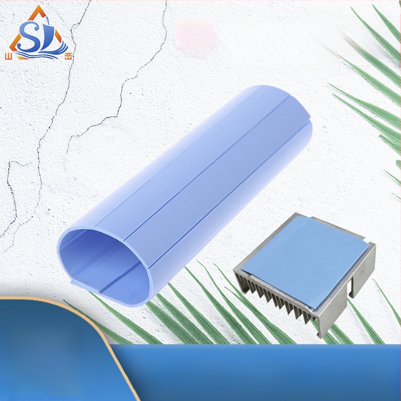 Термо-проводящ силиконов лист за захранване: изолация, разсейване на топлина, уплътнение и буфер, мек и компресируем; Марка Mountains, Гума, 200°C, Безпламъчна, Персонализирана обработка