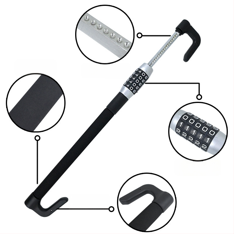 Automobilio pedalų užraktas, universalus, skirtas sankabos, gazo ir stabdžio pedalams, metalinis korpusas, vario cilindras, model XC-F034