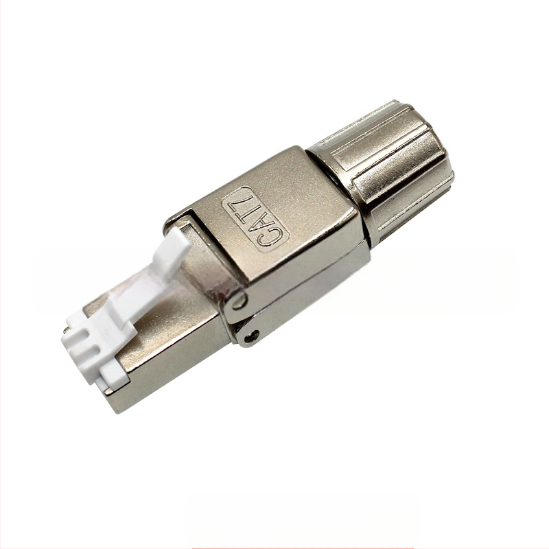 Безинструментен екраниран CAT7 RJ45 конектор за мрежов кабел – 10G