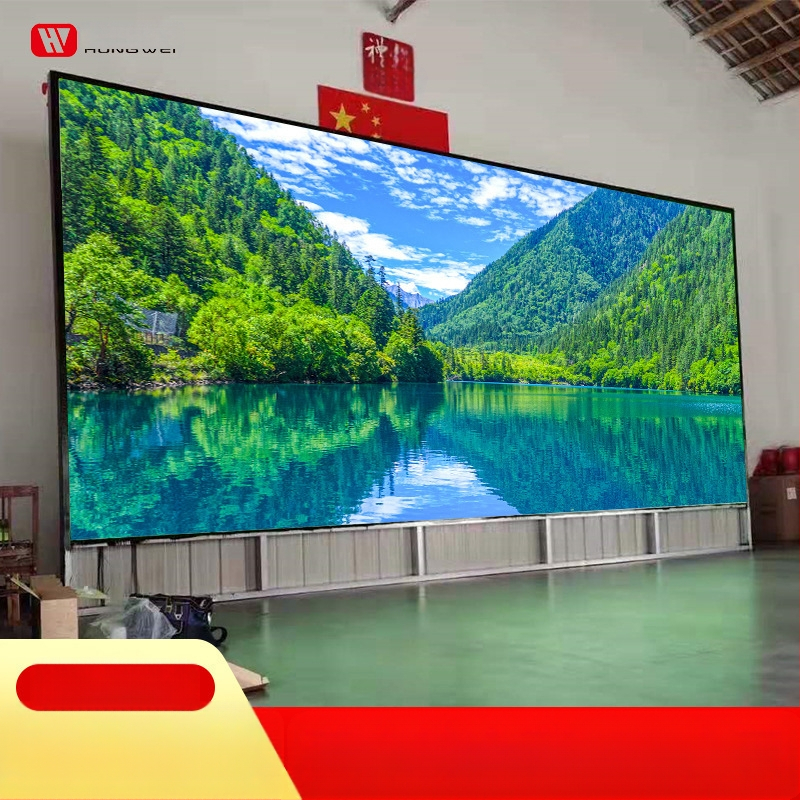 Vidaus LED ekranas su mažo žingsnio P1.25, 1920x1080 raiška, 640000 taškų, modulis 320x160, 256 pilkumo lygių