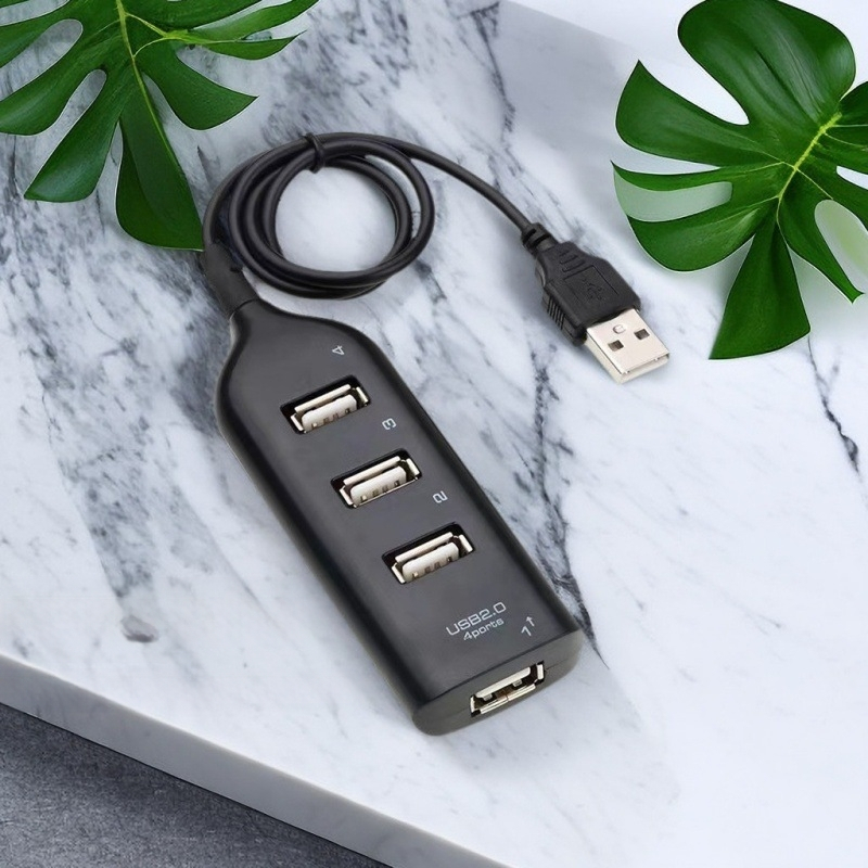 USB 2.0 hub su 4 prievystėmis, 1 į 4 plėstuvas, maitinamas per USB