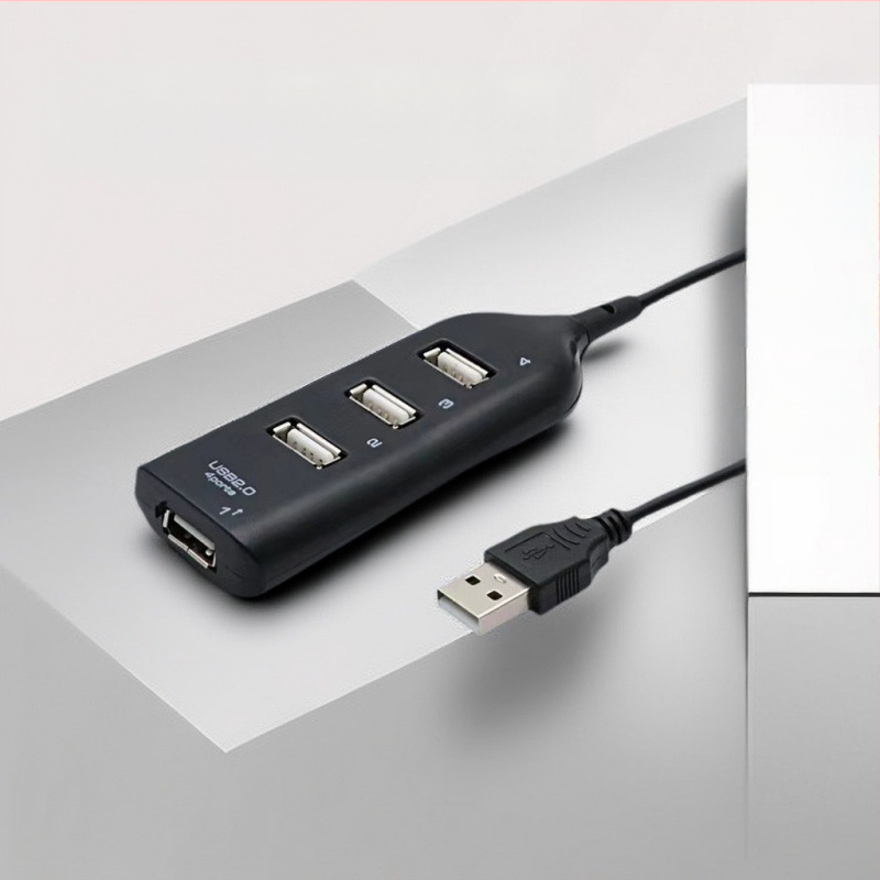 USB 2.0 hub su 4 prievystėmis, 1 į 4 plėstuvas, maitinamas per USB