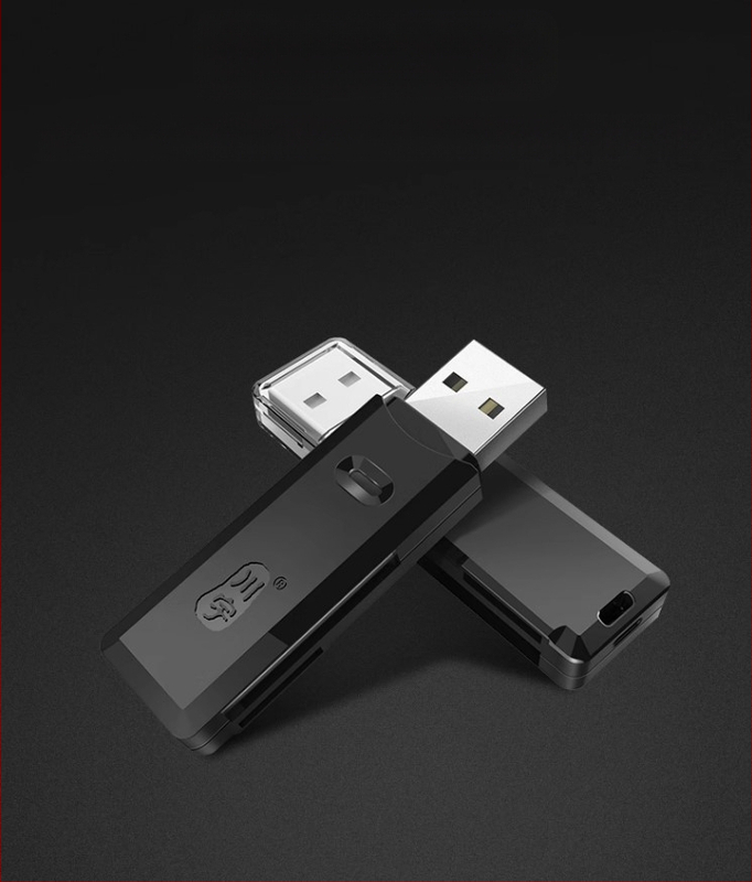 Chuanyu C296 USB 2.0 kortų skaitytuvas, dvigubi SD/TF lizdai, SD/TF suderinamas, 2-in-1 skaitytuvas