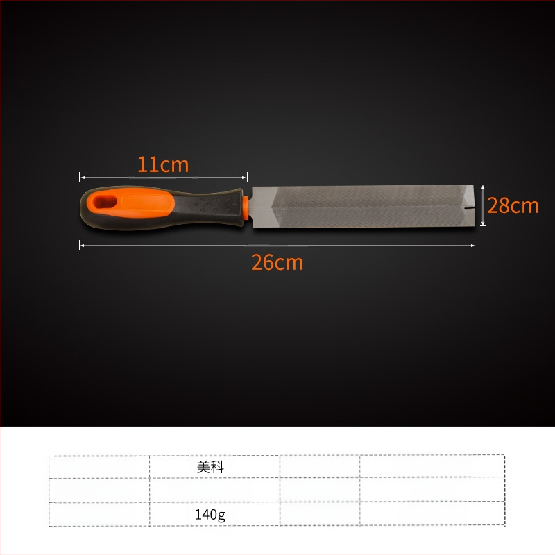 Meike диамантен файл за дърводелство, ромбовидно сечение, фини зъби, стоманен файл