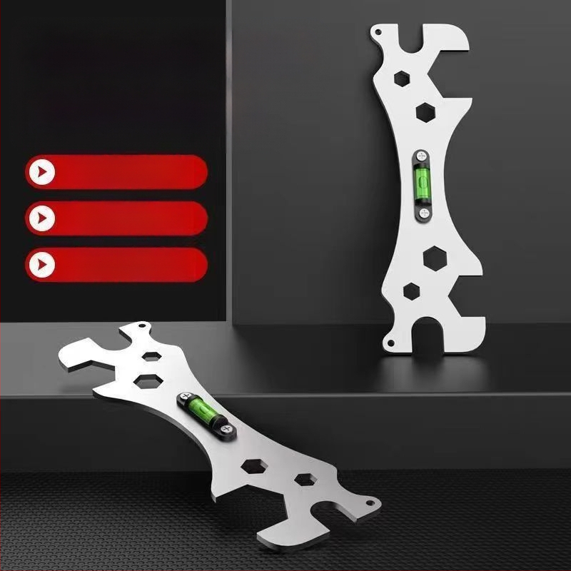 Нов многофункционален банен ключ с хоризонтално измервателно правило за ремонт на кранове E18